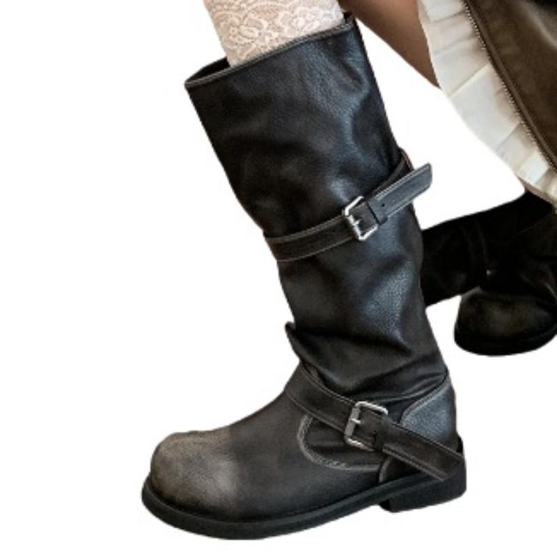 High Boots Women Flats Winter Shoes Designer Trend New Knee High Gladiator Knight's Boots Elegant Woman Botas Mujer Zapatos