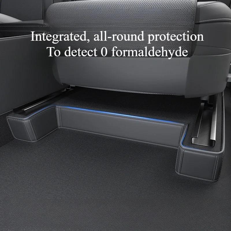Anti Kick Pads for Tesla Model Y Juniper 2025 Whole Car Nappa Leather Interior Decoration Rear Seat Backrest Mats Accessories