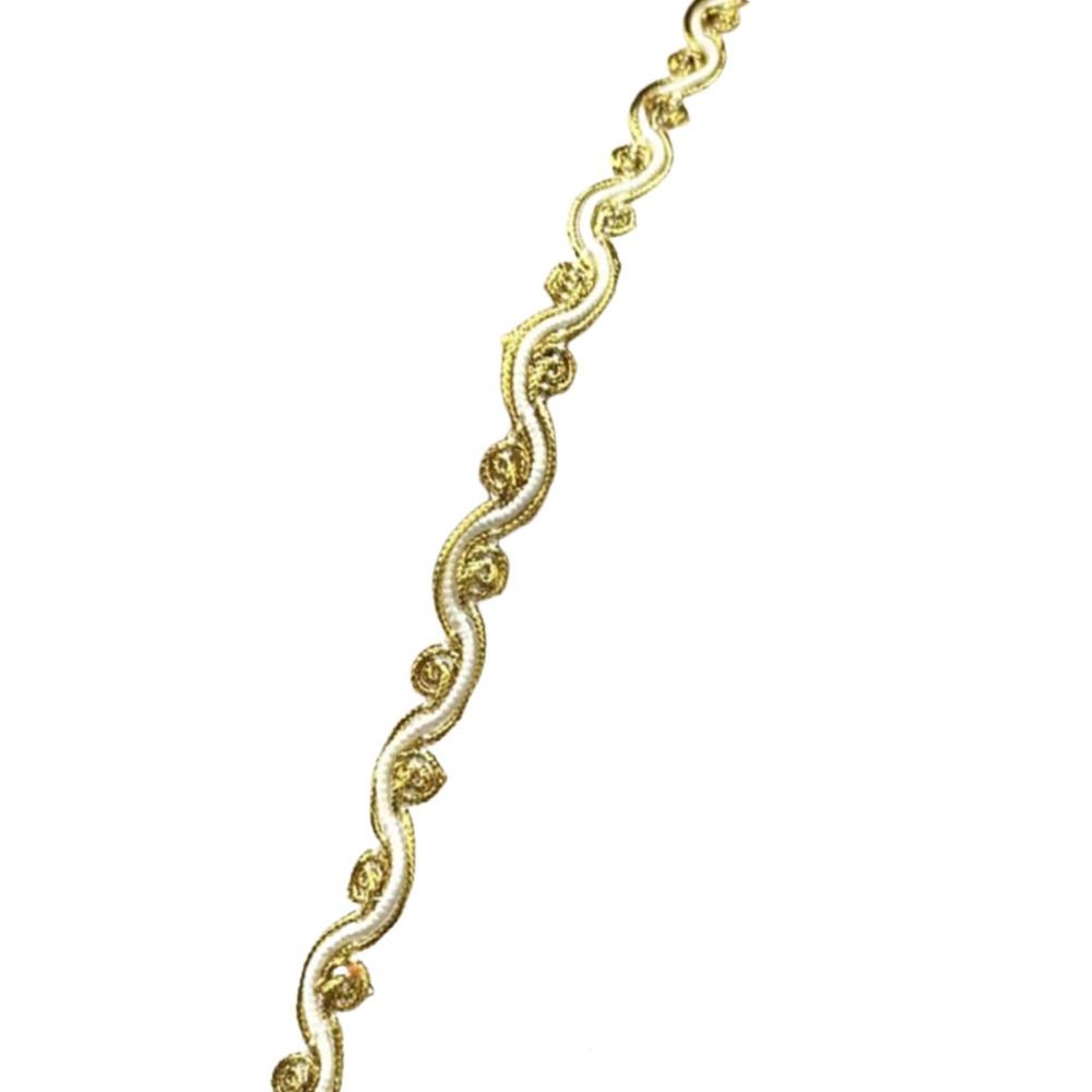 

Платье ручной работы Занавеска Кружевные отделки с волнистым краем DIY Швейные поделки Белый Золотой Свадебный подарок Украшение 5 м Аксессуары для штор белого золота