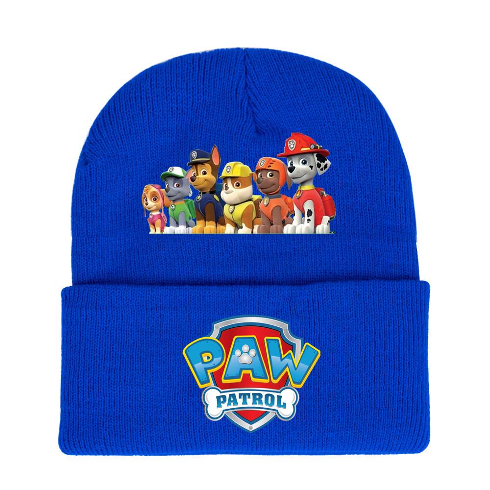 Paw Patrol Unisex Knitted Hat: 2024 Autumn/Winter Trendy Outdoor Warm Knit