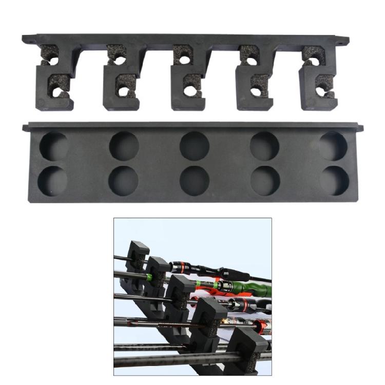 Fishing Poles Display Storage Stand Wall Mounted Fishing Rod Rack Space Saving Organizers for Garage, Cabin and Basement