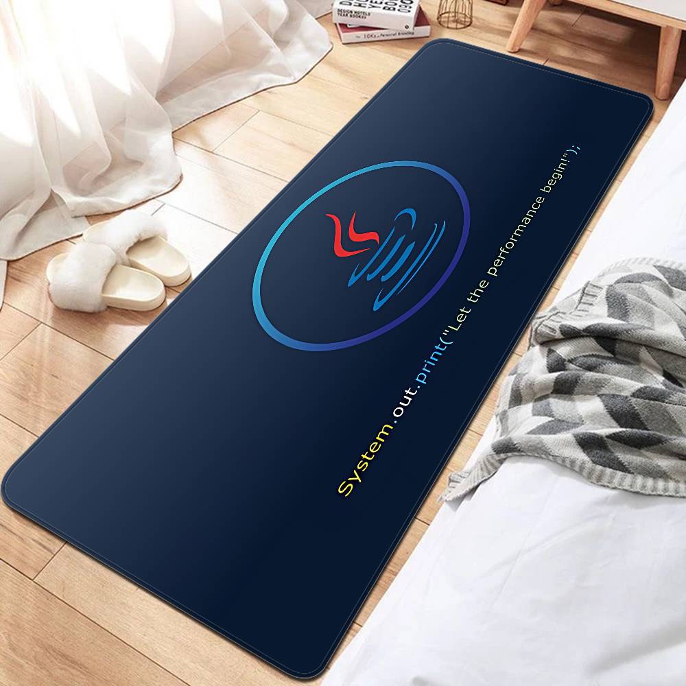 

J-JavaS Logo Bathroom Mat Kids Room Bedroom Decoration Balcony Anti-Slip Doormat Living Room Bedside Area Rugs 40x60cm