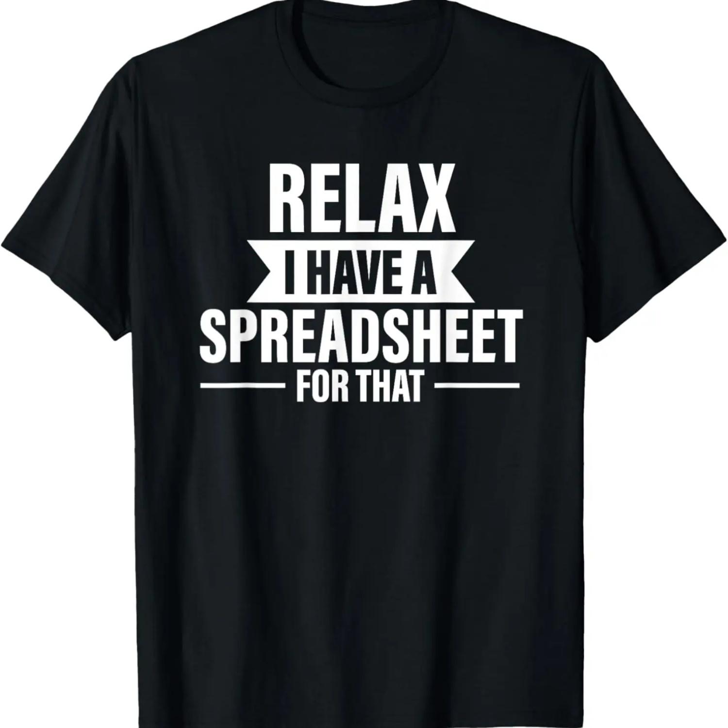 

Бухгалтер Смешной Расслабься Таблицы Юмор Бухгалтерский Учет Футболка XXXXXL чёрный