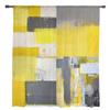 Oil Painting Style Abstract Geometric Yellow Drapes Bedroom Window Curtain Living Room Sheer Curtains Curtain Panels