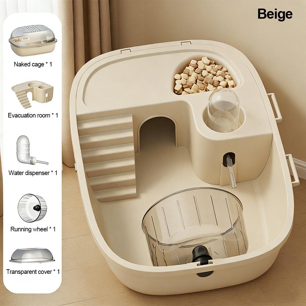 Convenient Large Space Hamster Cage Breathable Ventilation Small Animal Carrying Cage Easy Clean Sturdy Pet House