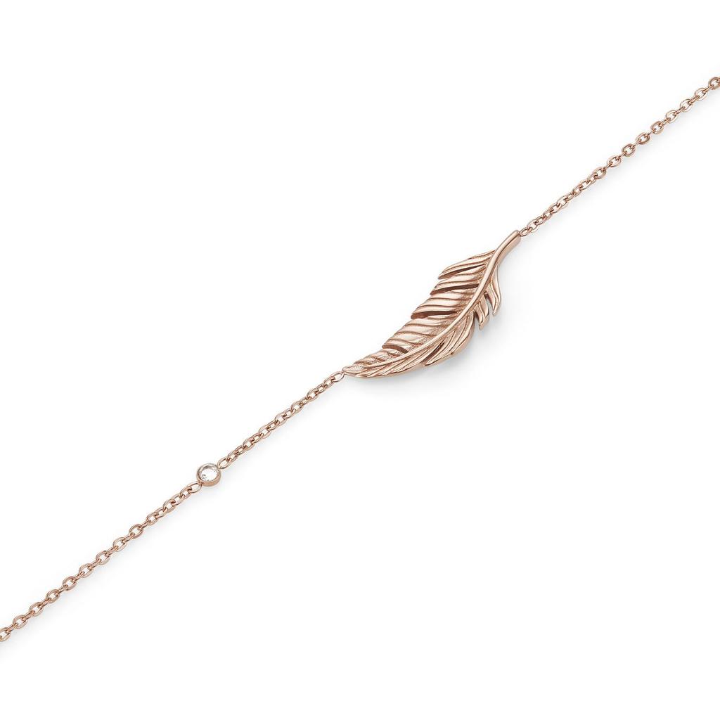 Olivia Burton Signature Feather Rose Gold Authentic Imported Bracelet, 24100217,