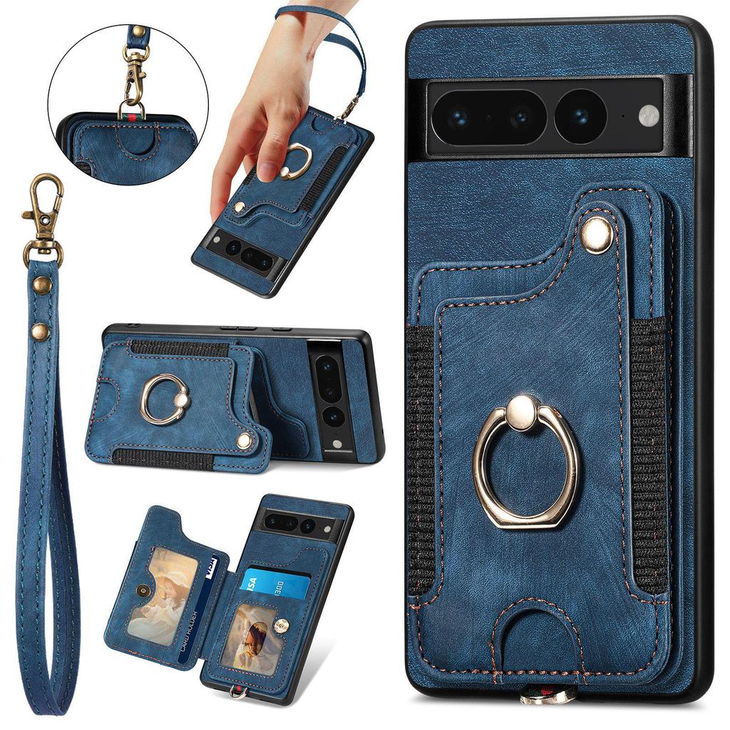Universal Google Pixel 10 Pro Leather Flip Case with Card Slot & RFID Protection