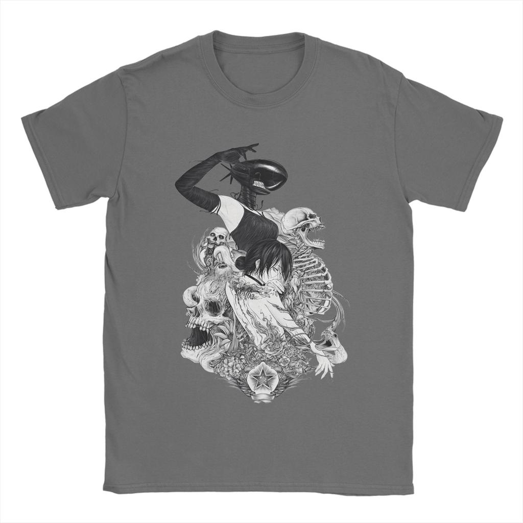 Chainsaw Man Reze Bombs Devil Tshirt Men Cotton Tops Funny Anime Round Neck Short Sleeve