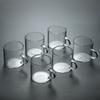 High Borosilicate Color Handle Glass Cup Milk Tea Cup Coffee Cup Household Small Capacity Kung Fu Tea Set Mini Tea Cup