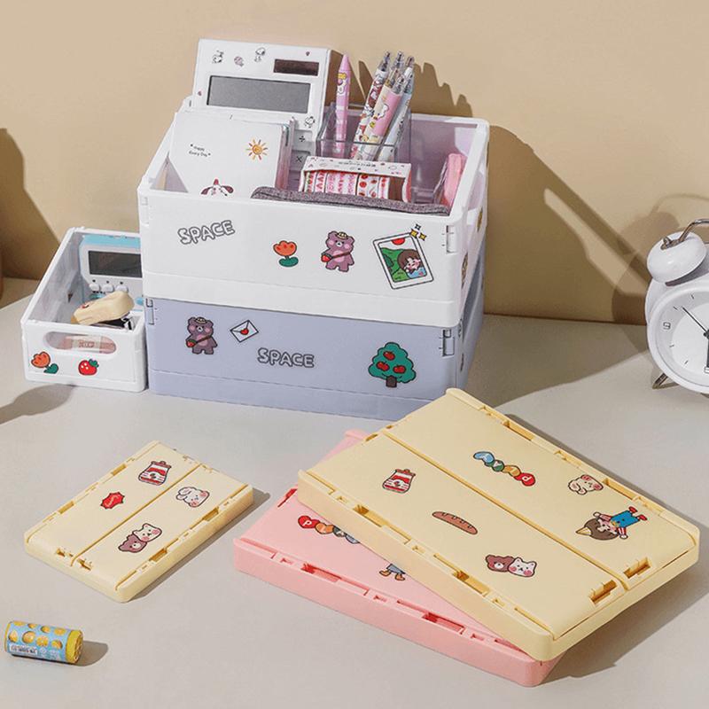 Dormitory Desktop Storage Box Book Snack Toy Storage Basket Simple And Foldable Storage Box Miscellaneous Items Storage Basket