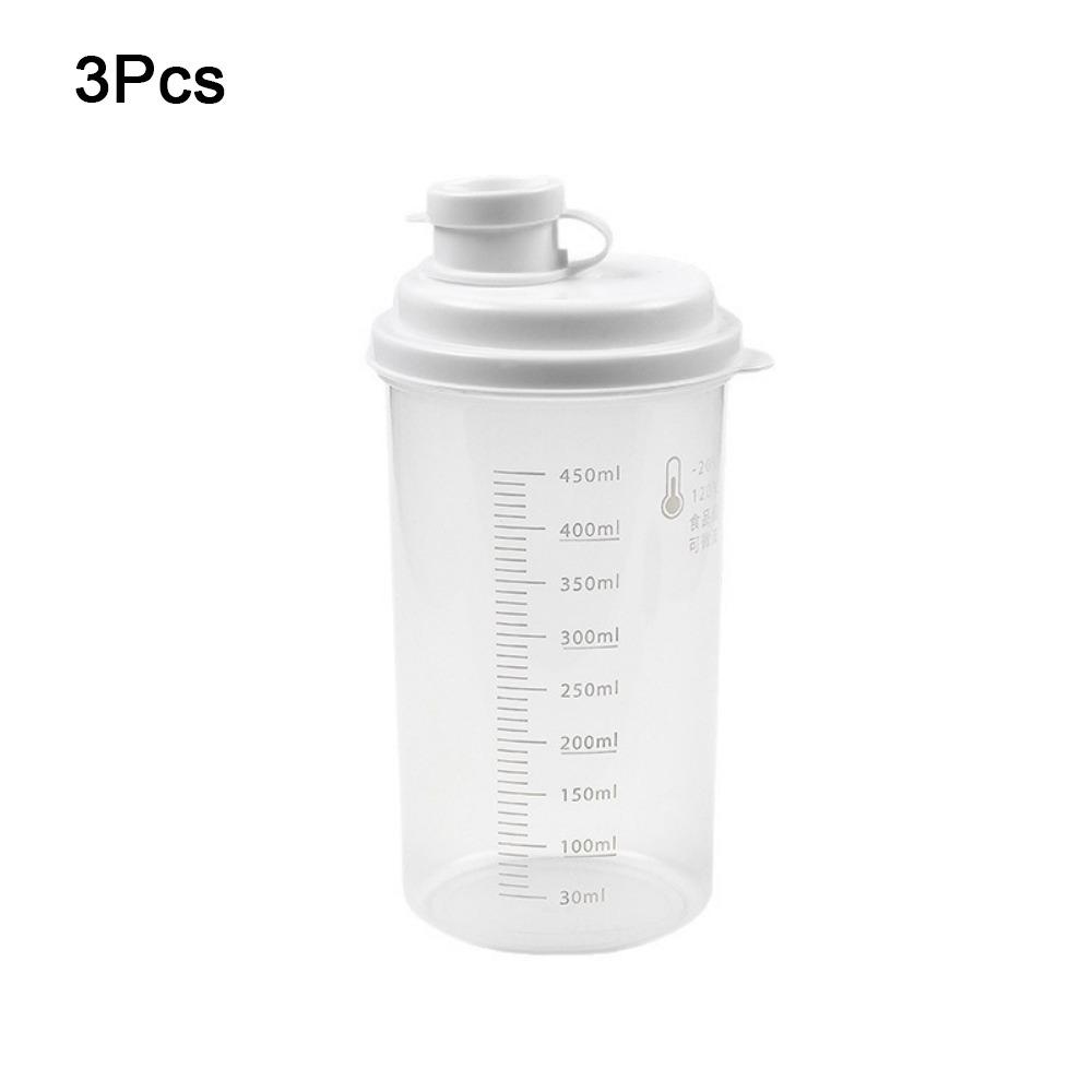 

3Pcs Plastic Juice Coffee Cup Transparent Laundry Detergent Dispenser Detergent Powder Tank Office 3Pcs