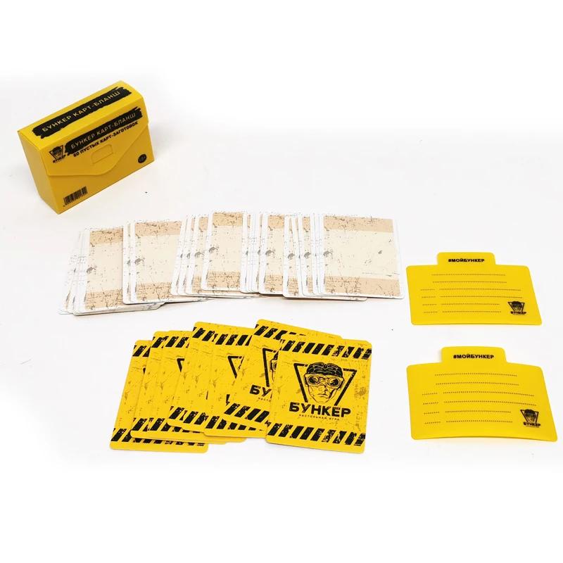 Bilingual Russian English Bunker Board Game for Party Night Fun with Adults Families Friends Indoor Outdoor