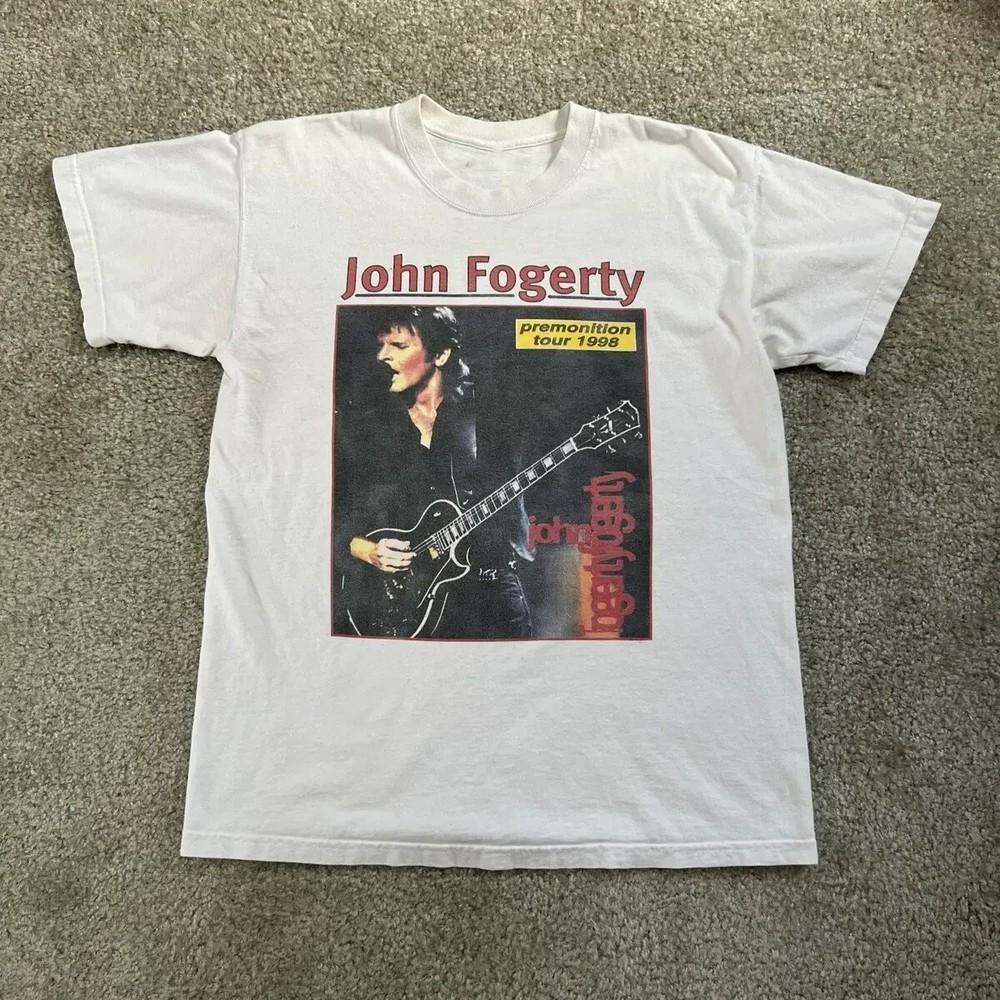 1998 Vintage John Fogerty Shirt Classic White Unisex S-234XL Unisex T-Shirt L