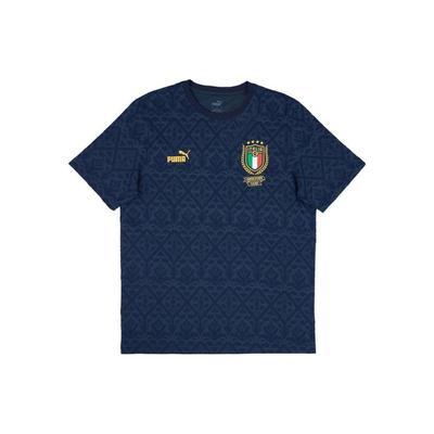 Italy 2021 Euro Cup Champion Commemorative Casual Sports Crew Neck Short Sleeve T-Shirt Men Tops Blue 769990-02