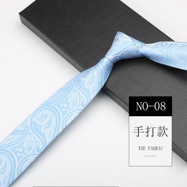 Men'S Tie, Business Hand Narrow 6Cm Trendy Shirt, Suit Pattern Casual
