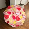 1pc Fruit Salad Pattern Automatic Open/Close Umbrella, 8-Rib Sturdy Frame, Umbrella for Travel, Everyday, Formal Events Yy251126044