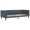 Vidaxl Sofa Z Materacem Do Spania, Ciemnoszara, 90X200 Cm, Aksamit