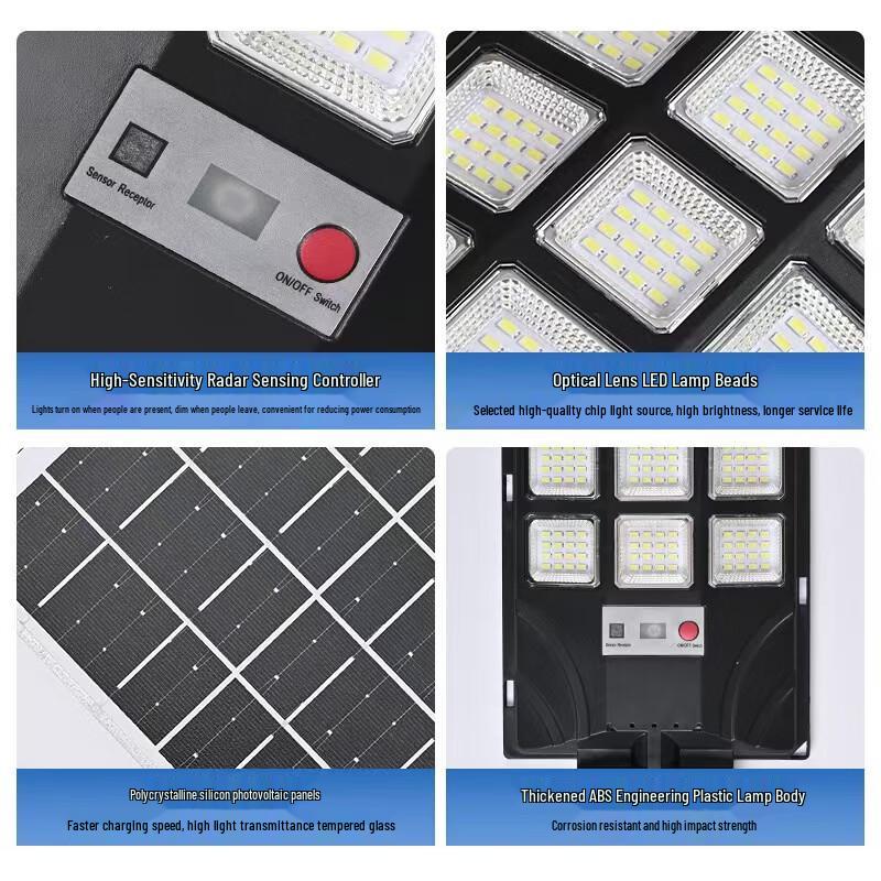 OEING 300W Solar Street Light with Radar Sensor