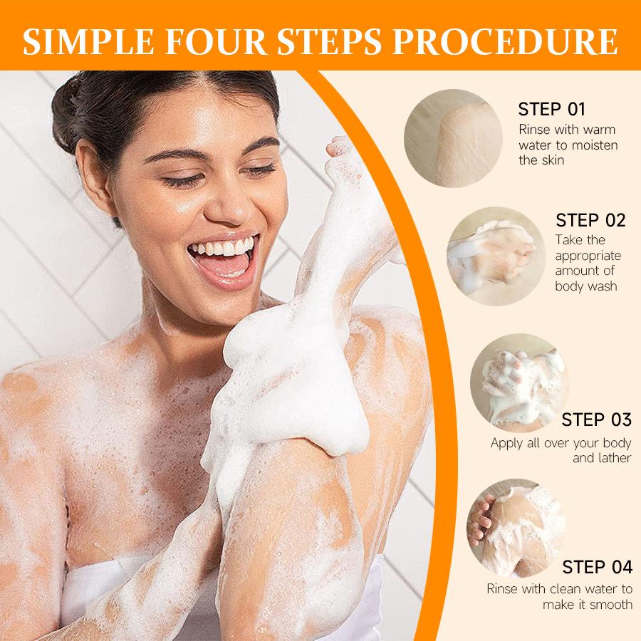 Turmeric Soap Bath Handmade Soap Moisturizing Oil Control Deep Cleansing and Moisturizing Skin Bath Gel