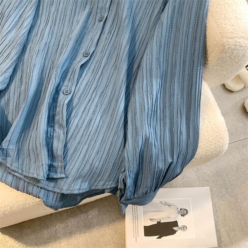 Shirt for Women Summer Oversize Cotton Loose Blouse Casual Long Sleeve Pullover Soft Loose Shirt Top