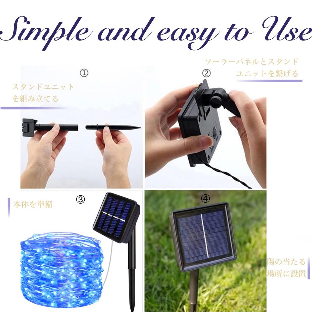 Waterproof LED String Lights X 2 X 100 200 LED Fairy String 10m X 8 Waterproof and Perfect for Christmas New and Christmas Decorations X Solar-Powered