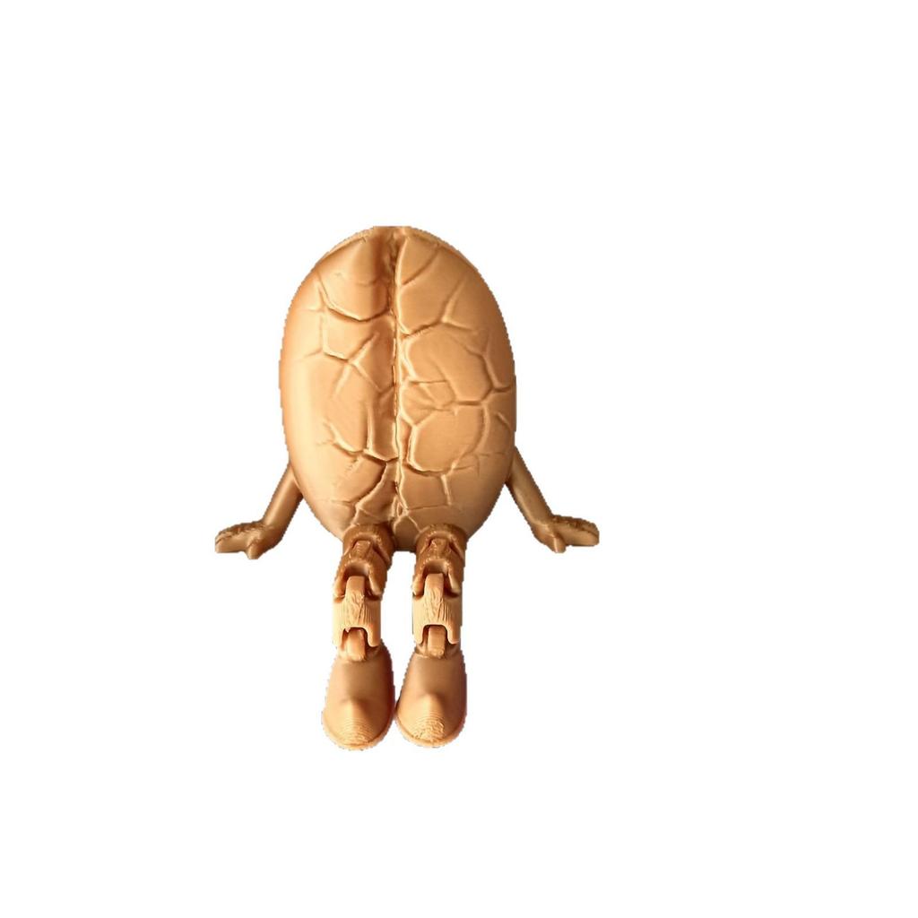 3D Printed Jointed Coffee Bean Desk Ornament