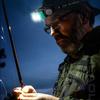 USB Rechargeable LED Work Headlamp with Battery Indicator Hands Free Magnetic Design Adjustable Angle Headlight for Fishing Camping