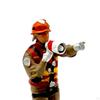 1/64 Feuerwehrmann Figuren Diorama Action Realistisch Winzige Leute Modell für Mikro-Landschaften