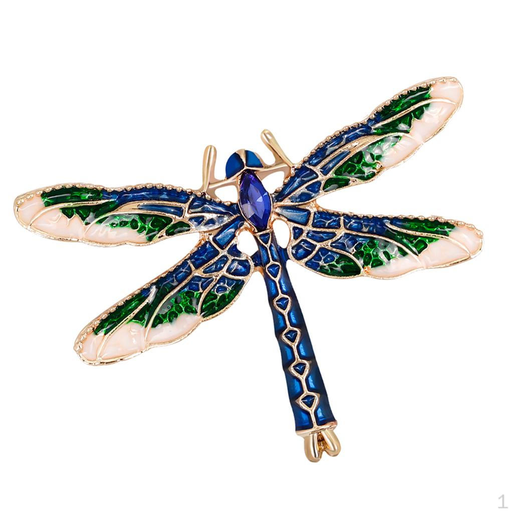 Dragonfly Lapel Pin Badge Corsage Ladies Rhinestone Animal Brooch Wedding Party Jewelry Gift