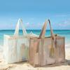 Mesh Beach Bag, Lightweight Large Capacity Storage Bag, Hollow-Out Quick Drain Ultra Light Tote for Travel Toiletry Cosmetic