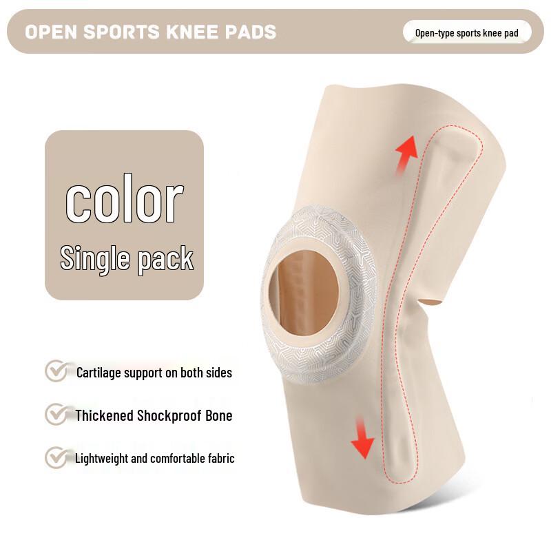 Tingbai Knitted Silicone Spring Basketball Knee Brace
