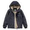 Fashionable Wool Coat Men's Warm Cotton Coat In Autumn and Winter Youth Casual Jacket Thickened with Velvet