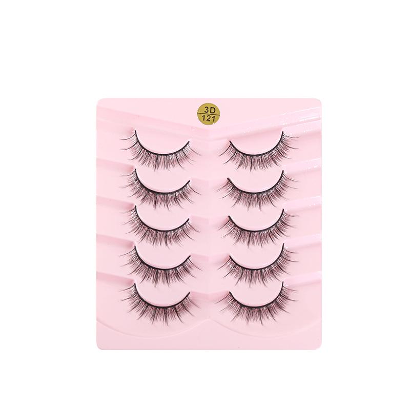 3D121 False Eyelashes: Natural, Thick, Mixed-Style, Handmade, European American Curly Simulation Eyelashes