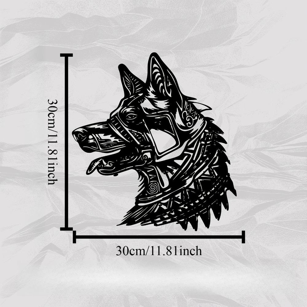 

Wolf Head Metal Wall Art, Weather Resistant Sculpture for Outdoor Garden or Indoor Living Room, Wildlife Decor Gift for Halloween New Year 12in