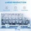 Commercial Ice Maker Machine, Freestanding Stainless Steel Ice Machine with Self-Cleaning, LCD Display, 45kg/24 Hours and 11kg Storage for Home