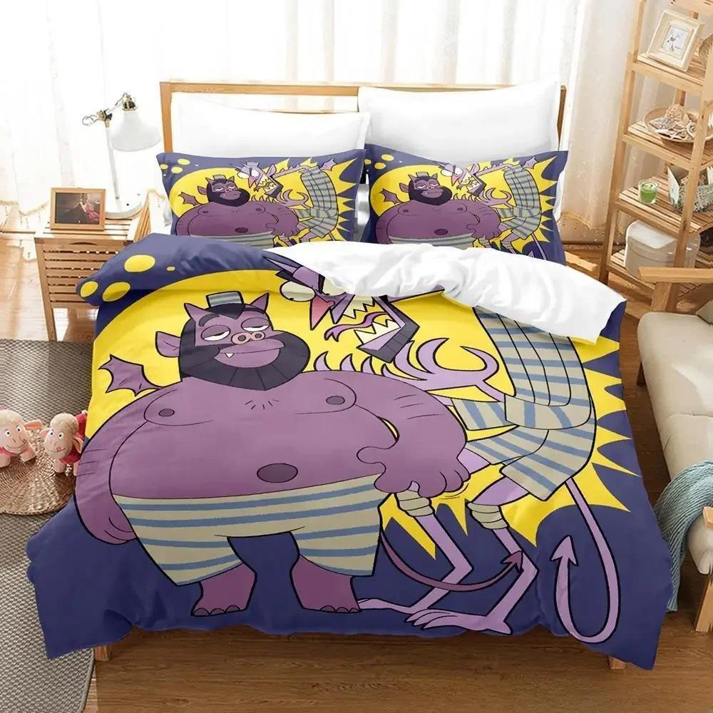 Nowy Komediowy Zestaw Pościeli Wendell & Wild Pojedynczy Bliźniaczy Pełny Queen King Size Zestaw na Łóżko Dorosły Dziecko Sypialnia Zestawy Poszewek na Kołdrę 3D Anime Łóżko