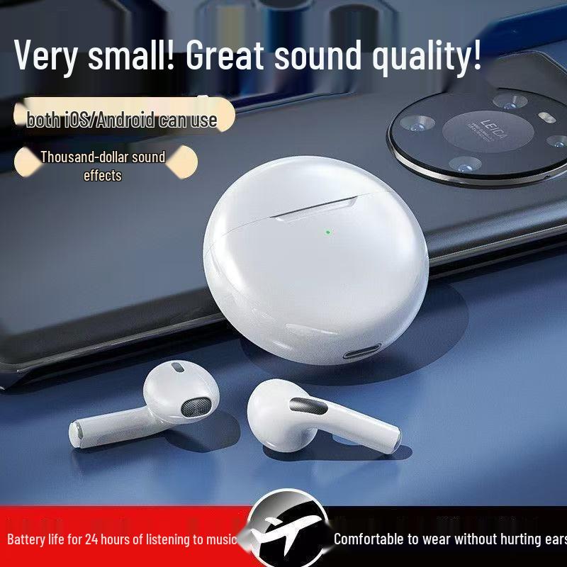 Universal Sports Noise-Cancelling Wireless Earphones for Xiaomi, Huawei, OPPO, Apple - Half In-Ear Design for Men and Women