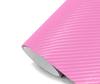 IlMondoMall Carbon Fiber 4D Carbon Fiber Look Car Wrapping Cutting Sheet X Sheet, Sheet, (152 35cm, Pink)