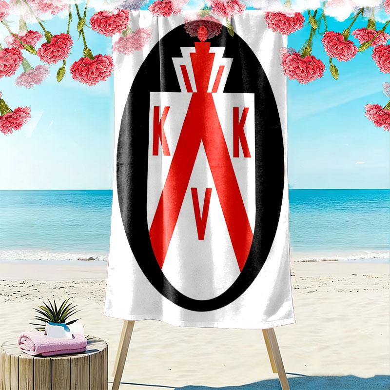 KV Kortrijk Print Beach Towel, Large Soft Quick Dry Towel for Beach Camping Swimming