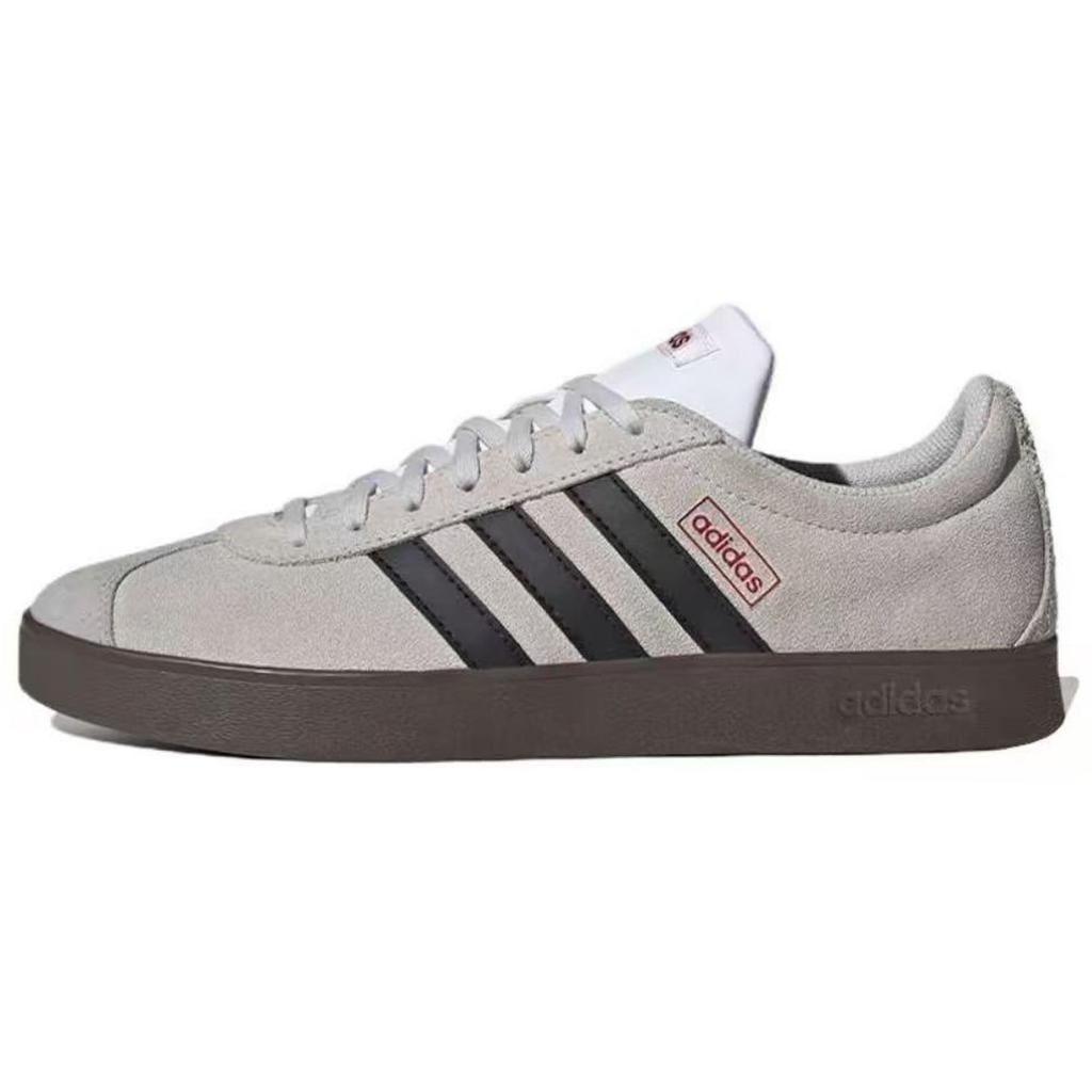 Adidas VL COURT 2.0 Abrasion Resistant Lightweight Wear resistant And Lightweight Low top Skateboard Shoes Red HQ1802(Team1324-)