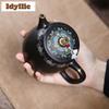 300ml Yixing Purple Clay Teapots Handmade Colour Enamels Pot Raw Ore Zhu Mud Reducing Roasting Kettle With Filter Zisha Tea Set