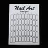 50Pcs Nail Art False Tips Chart Display Board   Nailtips Polish Gel Color Card (White)