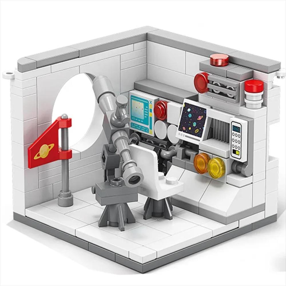 1 Stk. Mini Street View Dreams Haus Rennwagen Arzt Maler Musiker Wissenschaftler Konditor Kameramann Astronaut Bausteine