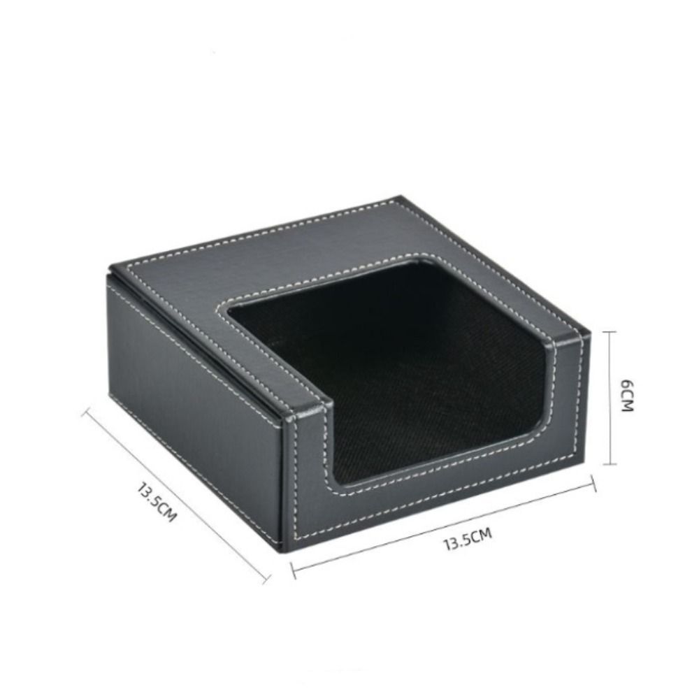 Creative Desktop Square Towel Box PU Leather Home Decor Napkin Box Paper Towel Box Home