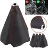 1Pcs PU Leather Gear Shift Collars 16mm Shift Lever Knob Boot New Dust Cover  Car Auto Accessory