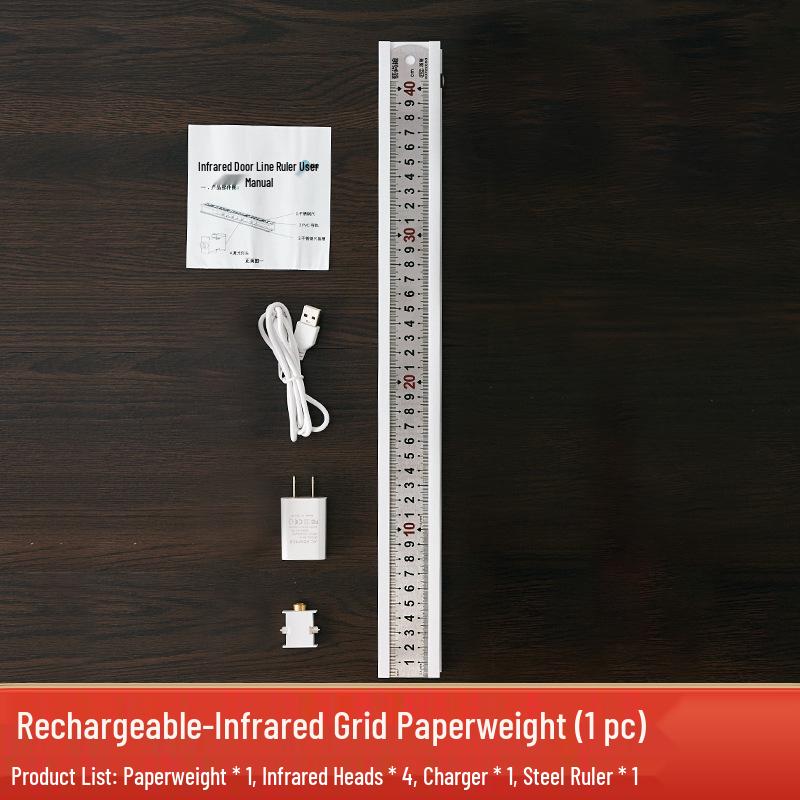 Rechargeable Laser Grid Calligraphy Ruler with Traceless Infrared Positioning
