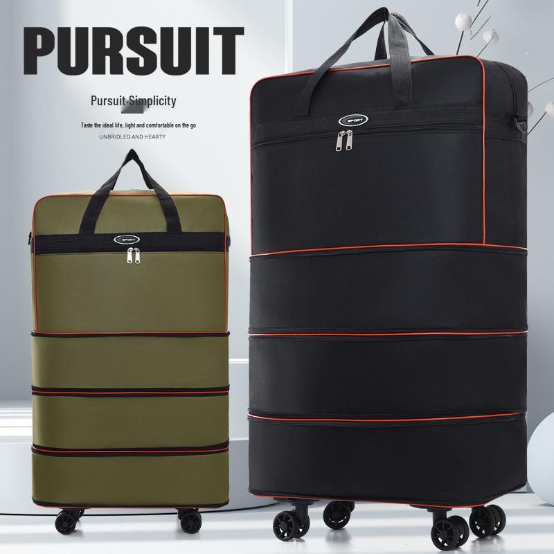 Large Capacity Folding Travel Bag with Universal Wheels