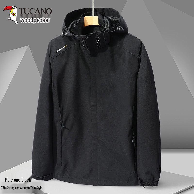 

Woodpecker Men s Waterproof Windproof Thin Jacket - 2025 Spring/Autumn Casual Outdoor Mountaineering Jacket 3XL 165-185 kg (Men); 150-170 kg (Women)