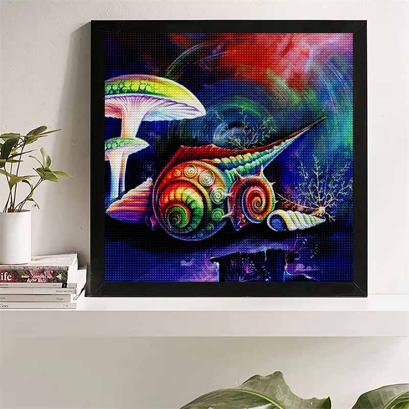 New Arrival 5D DIY Full Circle Diamond Painting "Painted Conch" Embroidery Cross Stitch Home Decor Gift