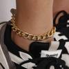 Classic Cuban Chain Women Anklet Summer Beach Foot Bracelet Anklet For Women Jewelry Gift